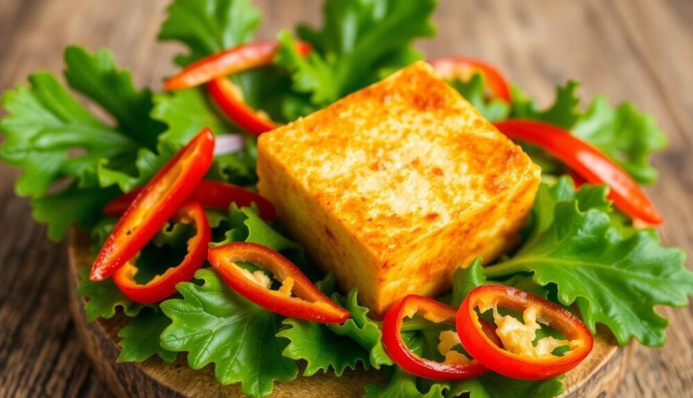 crispy golden fried tofu