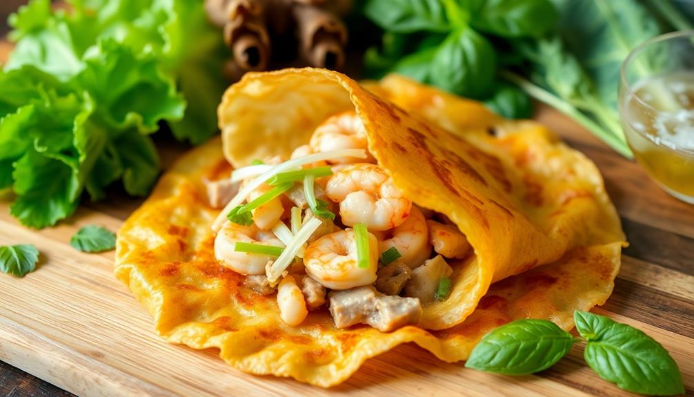 crispy vietnamese savory pancake