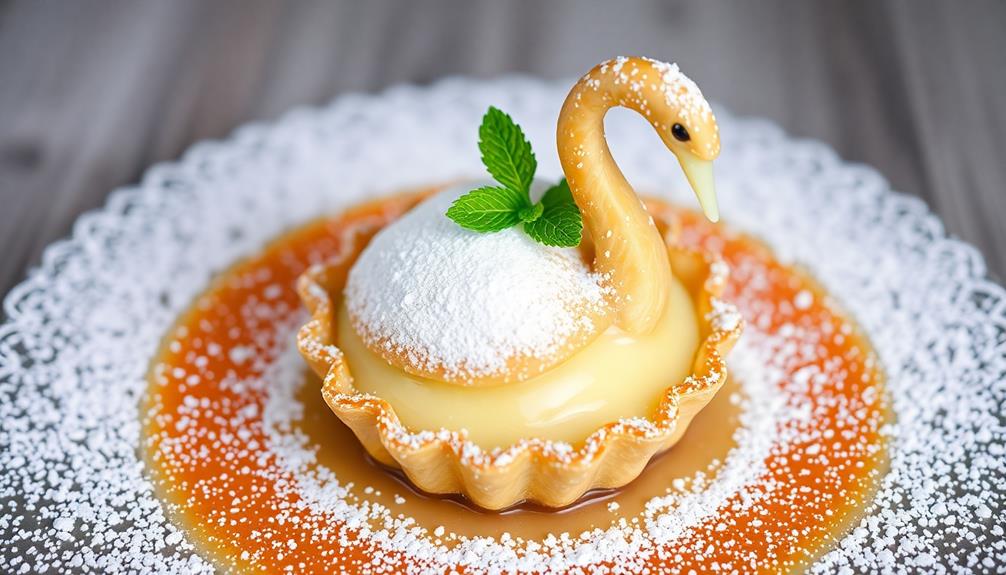 delicate swan egg delight