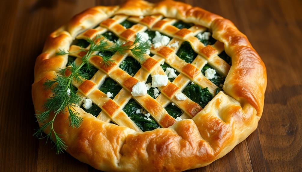 delicious greek spinach pastry