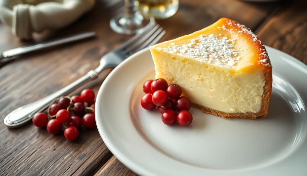 delicious polish cheesecake dessert