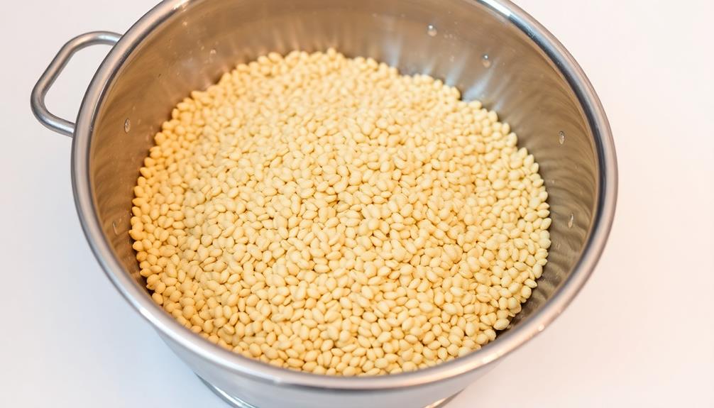 drain and rinse grains