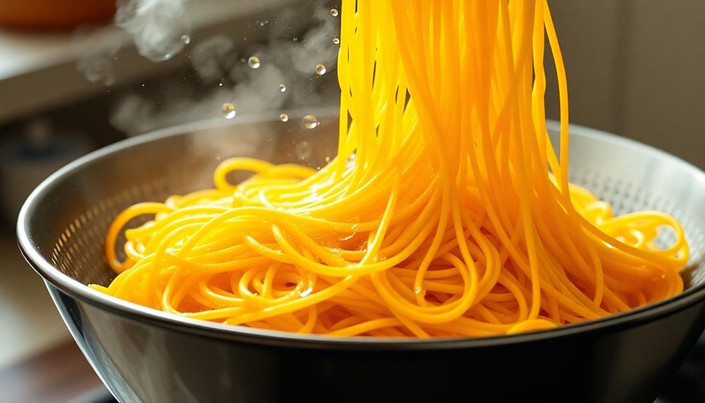 drain and rinse noodles