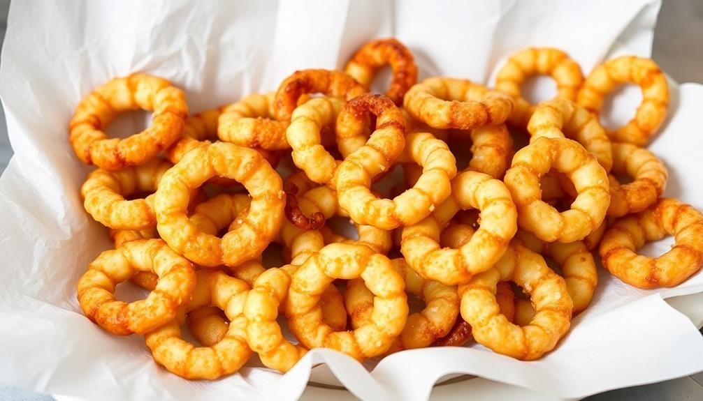 drain calamari on towels