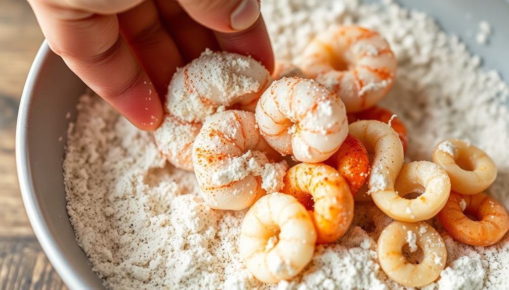 dredge ingredients in flour
