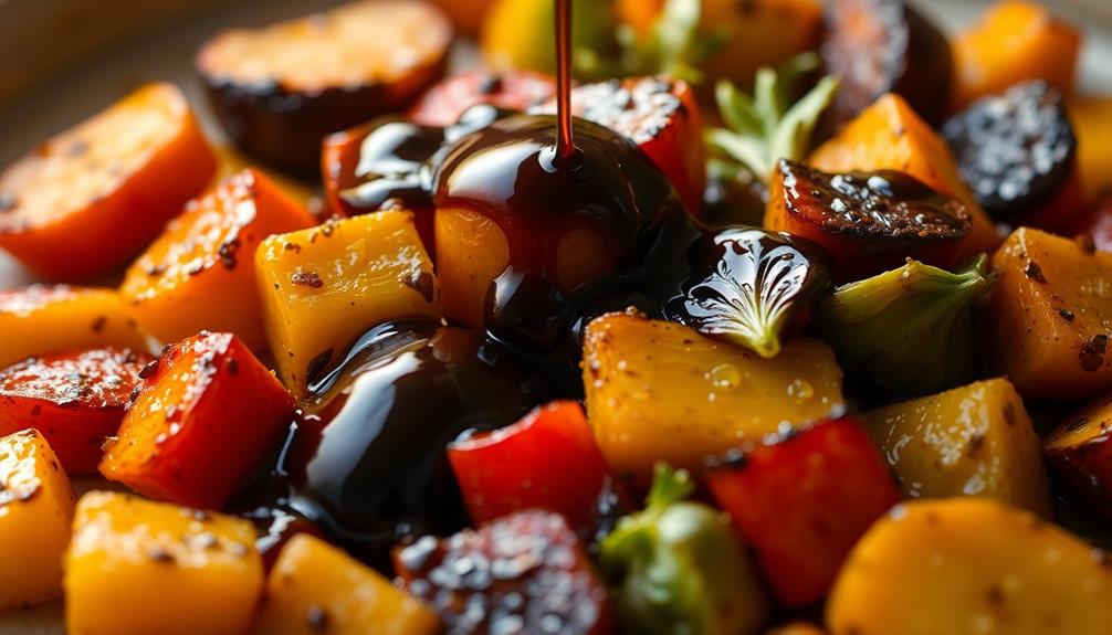 drizzle balsamic glaze generously