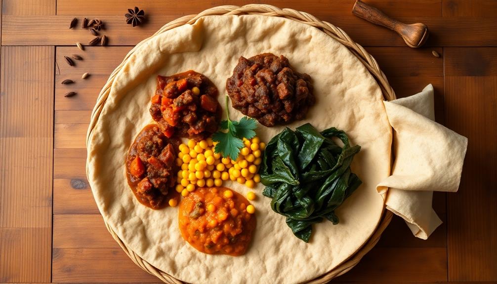 ethiopian injera and stews