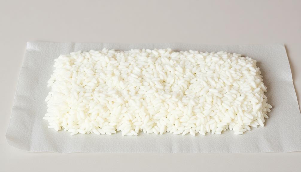 evenly spread rice nori