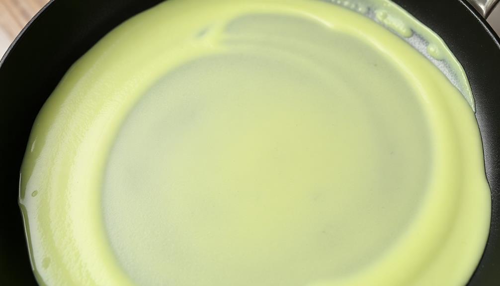 evenly spread the batter