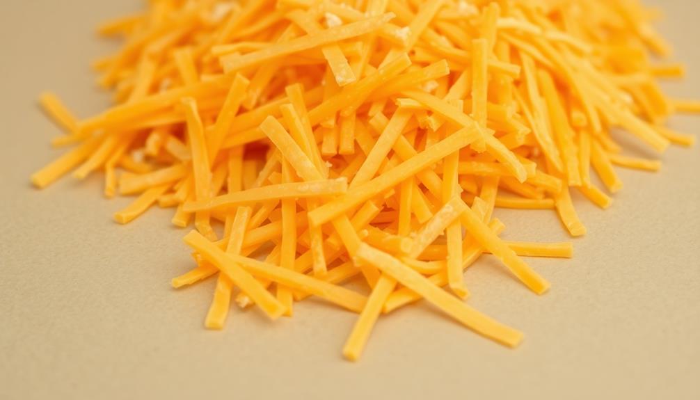 evenly sprinkle shredded cheese