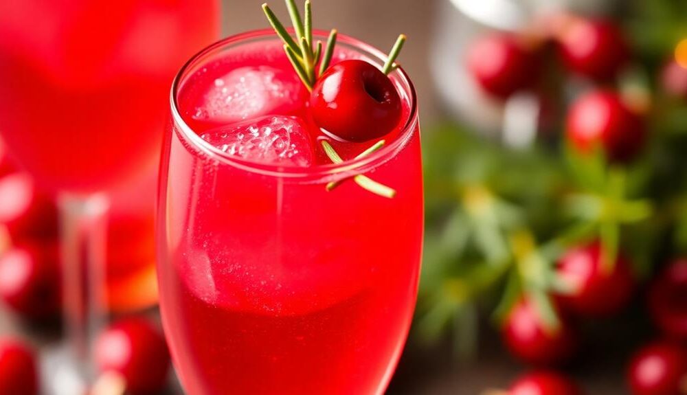 festive cranberry cocktail delight