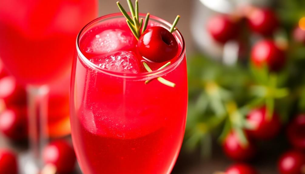 festive cranberry cocktail delight