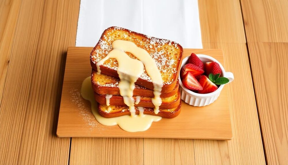 festive eggnog french toast