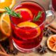 festive holiday fruit drink