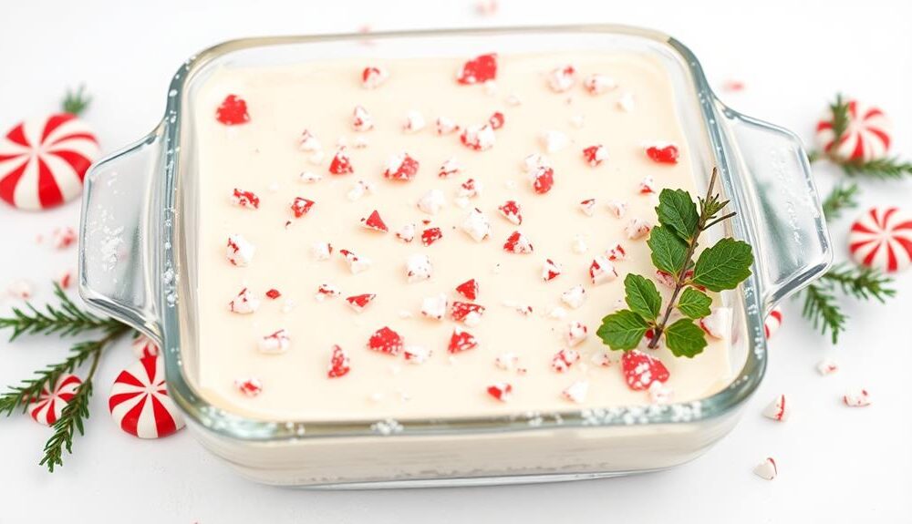 festive white chocolate fudge