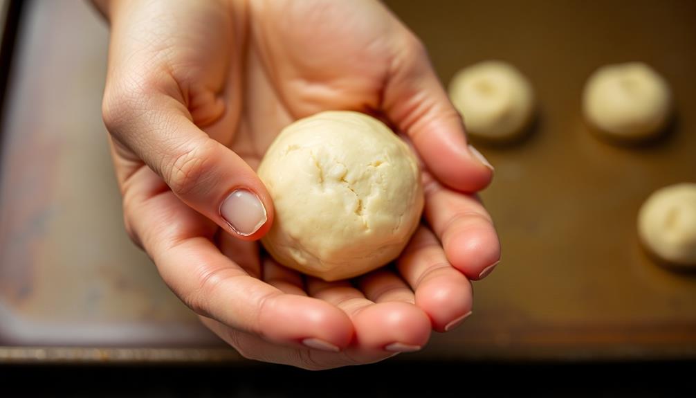 form dough into balls