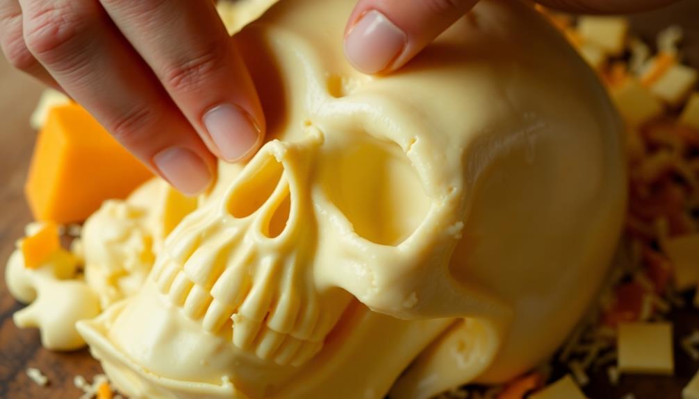 forming cheese mixture shape