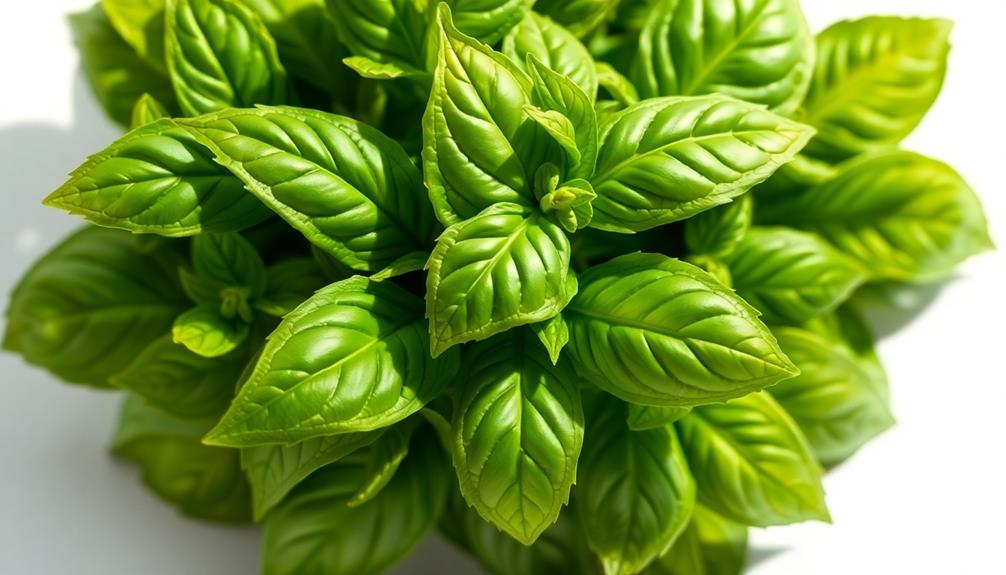 fresh basil leaves added