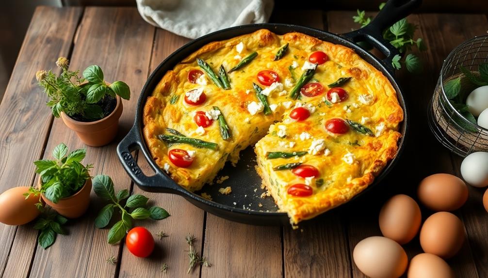 fresh farm egg frittata