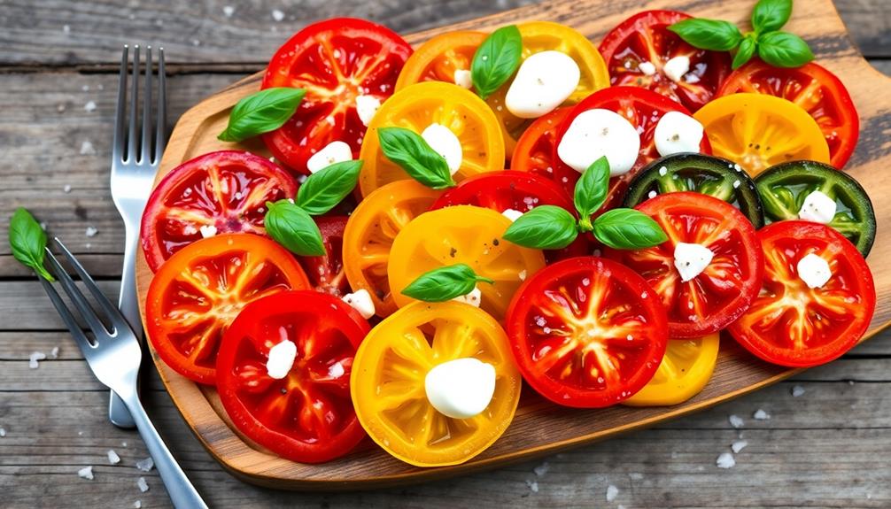 fresh heirloom tomato salad