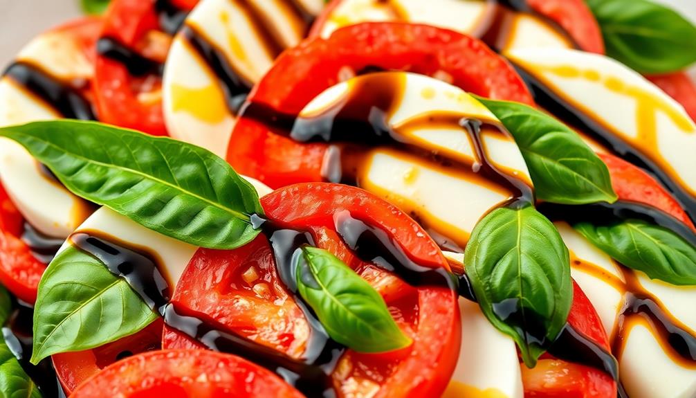 fresh mozzarella tomatoes basil