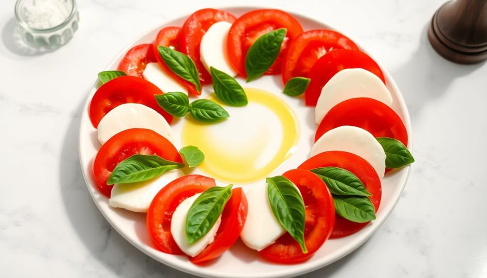 fresh mozzarella tomatoes basil