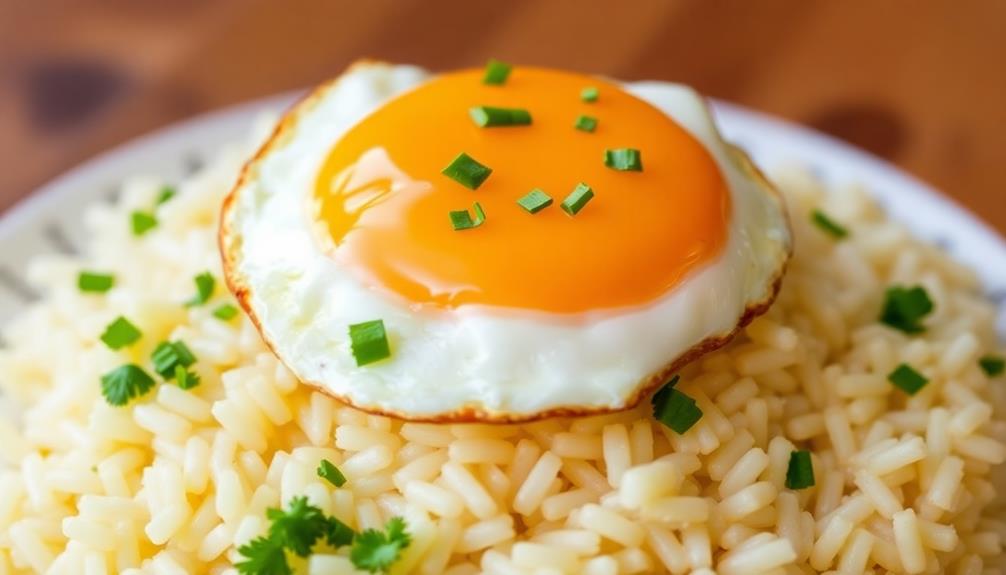 fried egg fluffing technique
