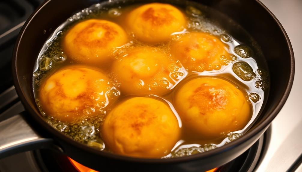 fry batter in oil