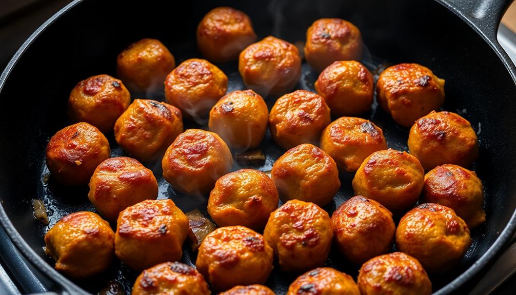 fry kofta balls browned