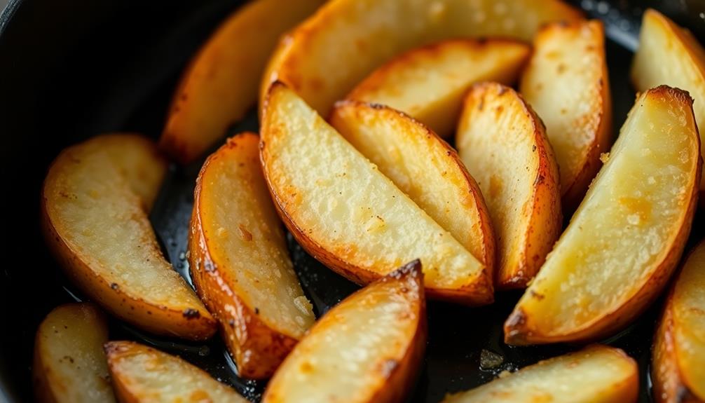 fry potatoes golden brown