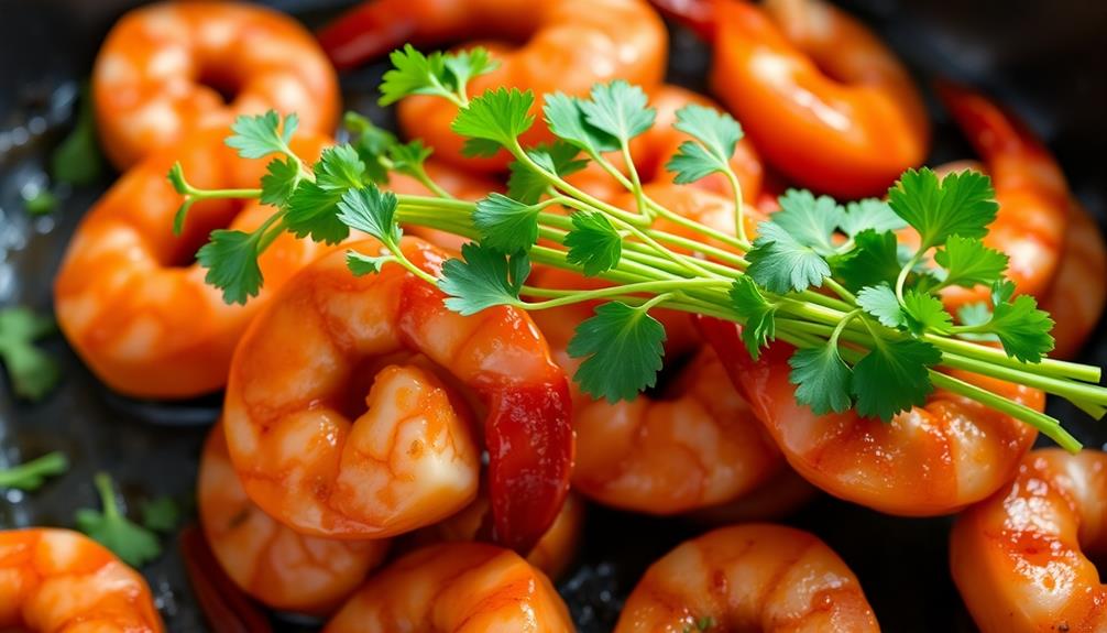 garnish with chopped cilantro