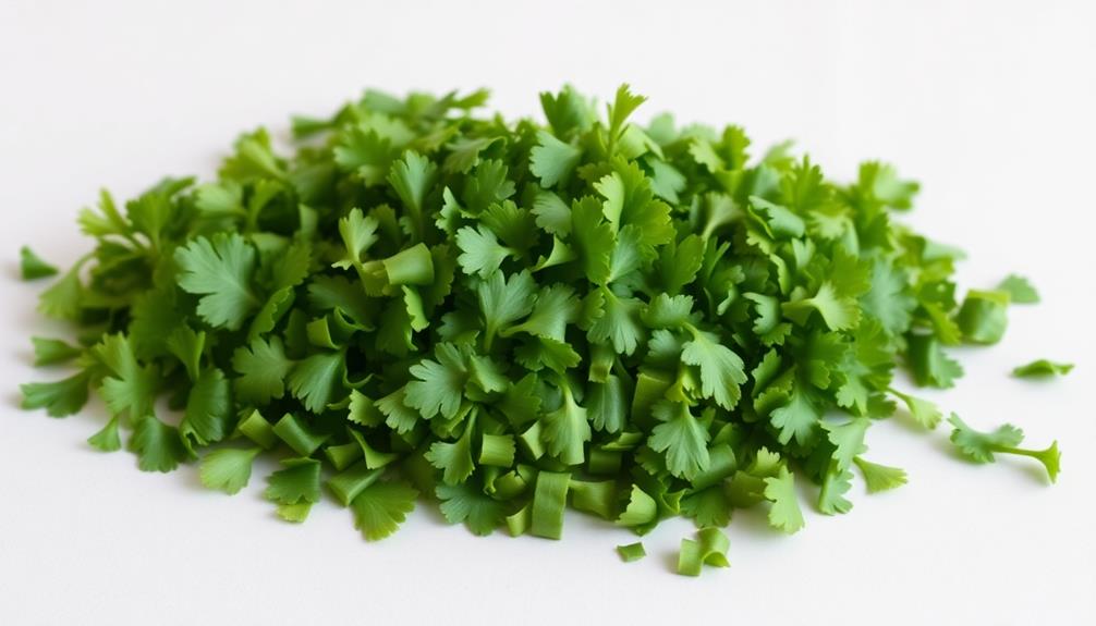 garnish with chopped cilantro