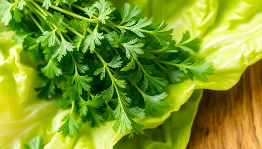 garnish with chopped cilantro