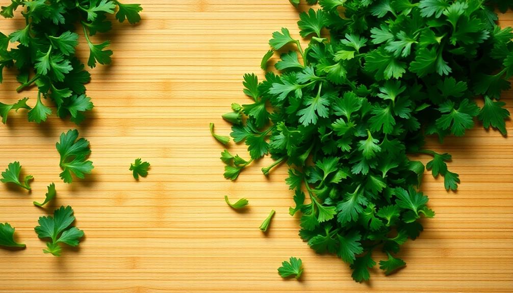 garnish with chopped parsley