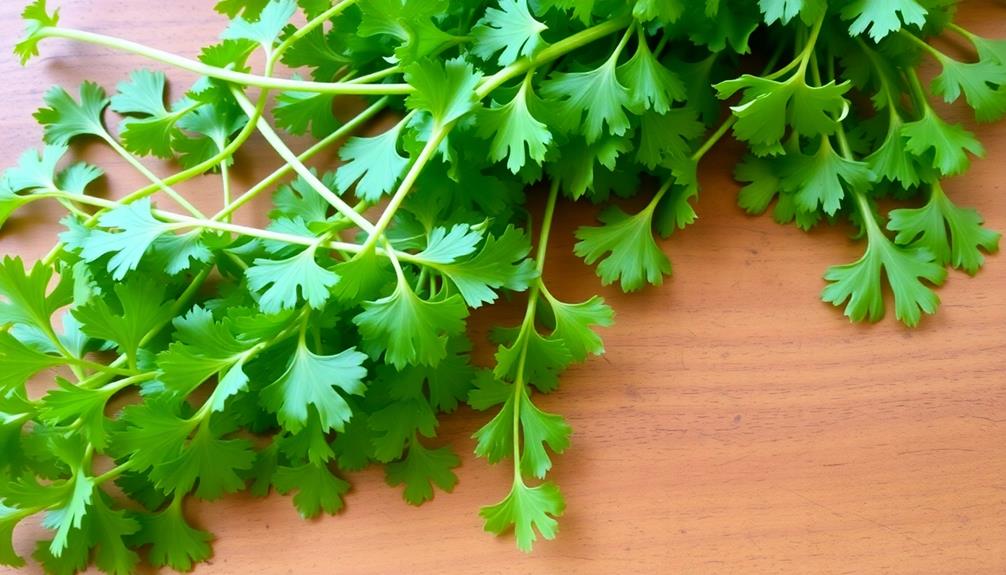 garnish with coriander leaves