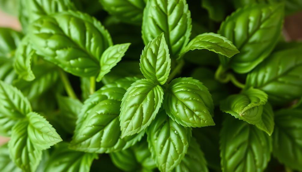 garnish with fresh basil