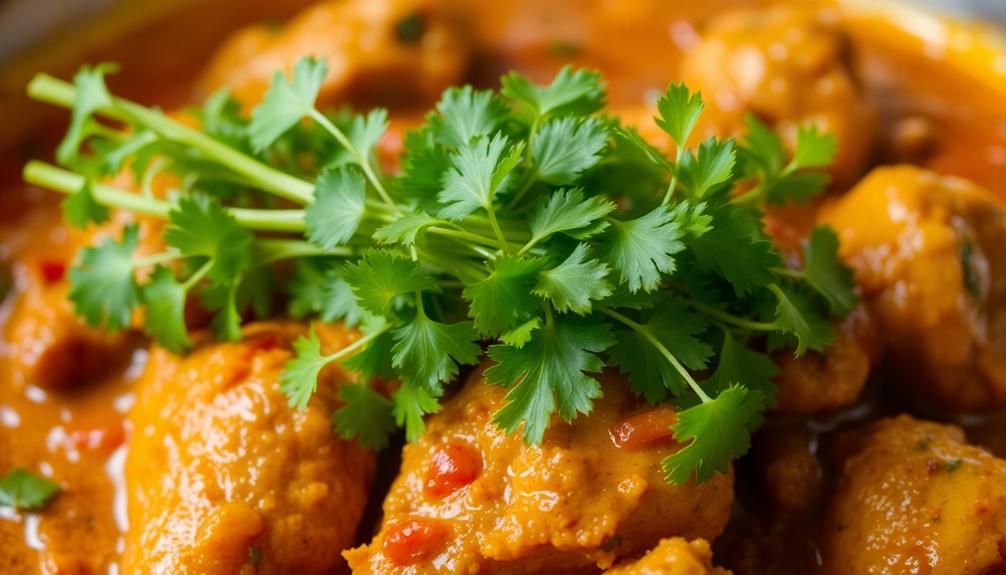 garnish with fresh cilantro