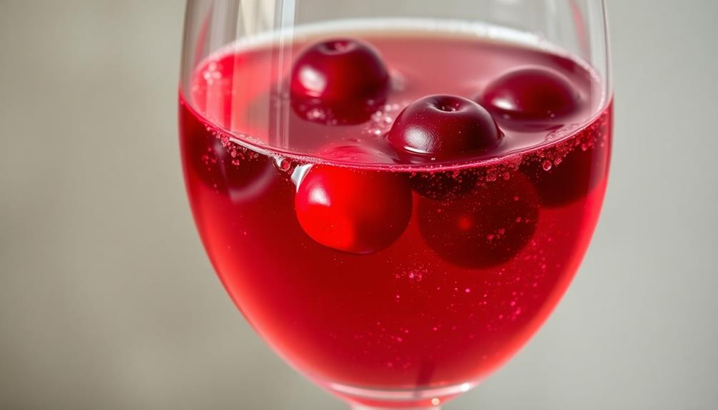 garnish with fresh cranberries