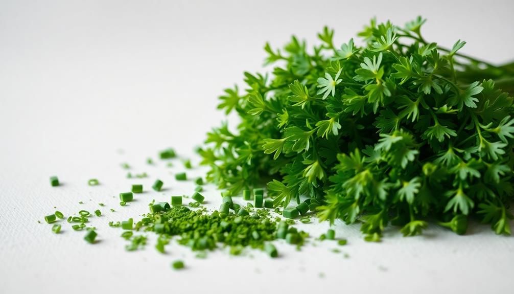 garnish with fresh herbs