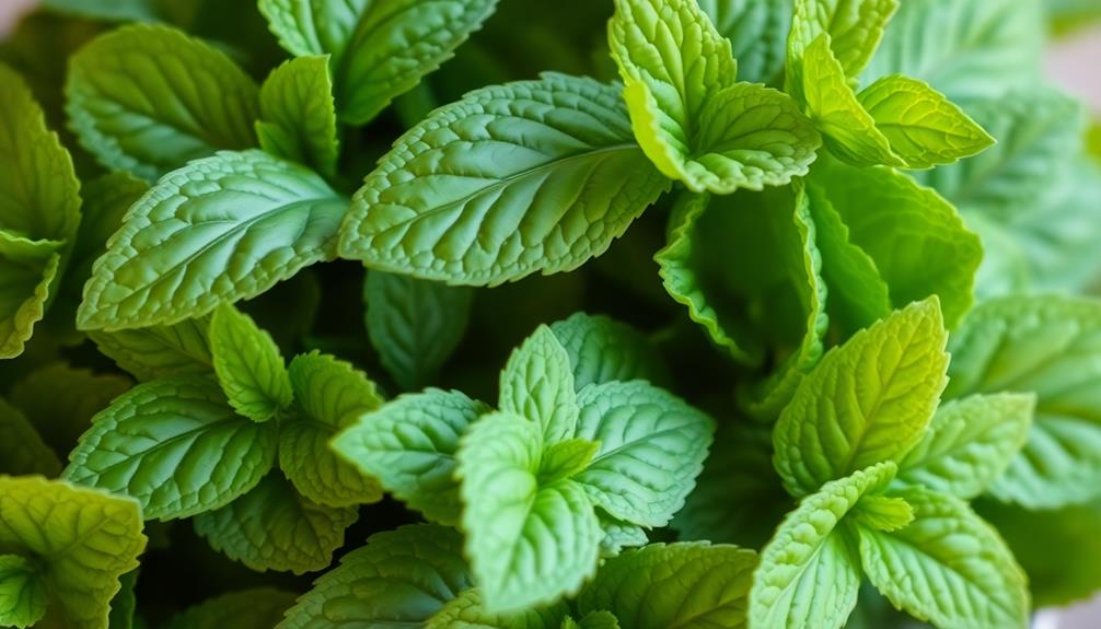 garnish with fresh mint