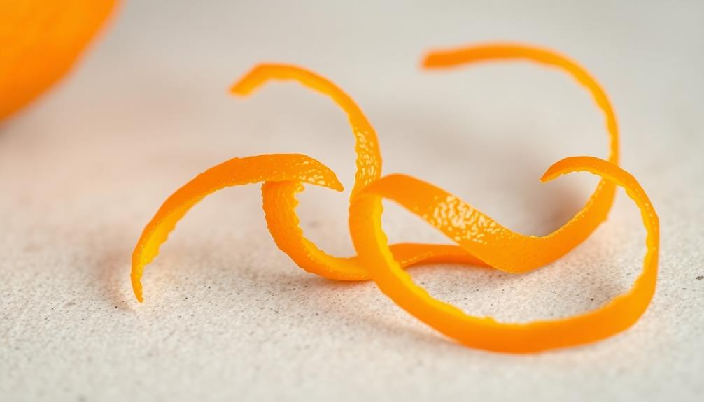 garnish with orange zest