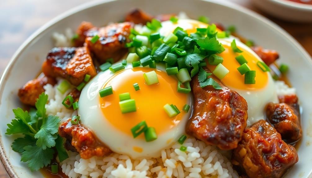 garnish with scallions cilantro