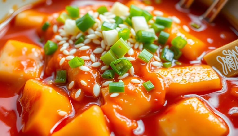 garnish with sesame seeds