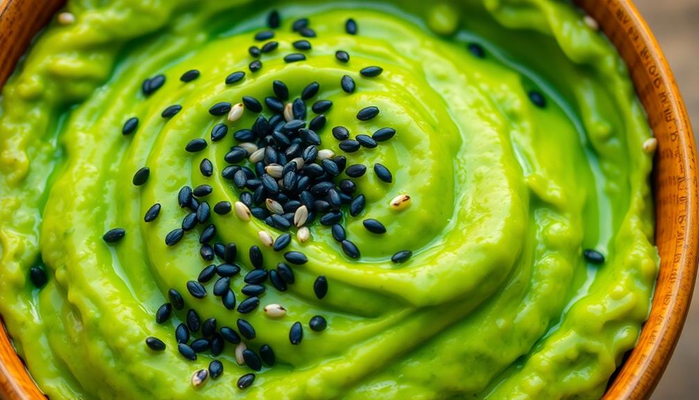 garnish with sesame seeds