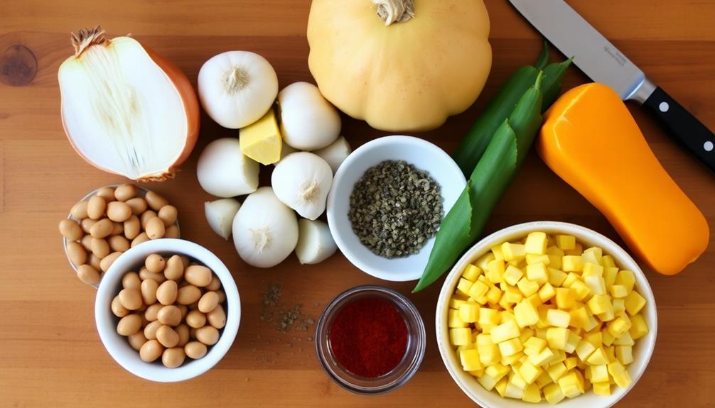 gather and clean ingredients