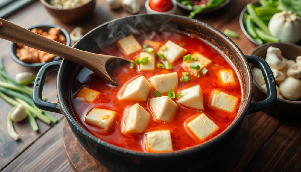 gently incorporate soft tofu