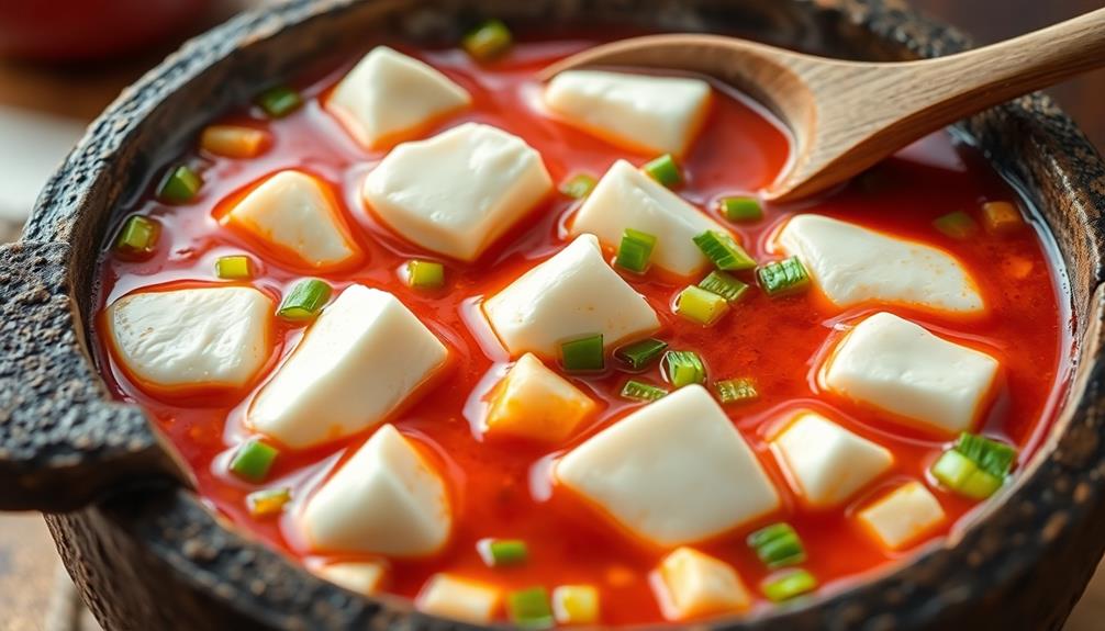 gently incorporate soft tofu