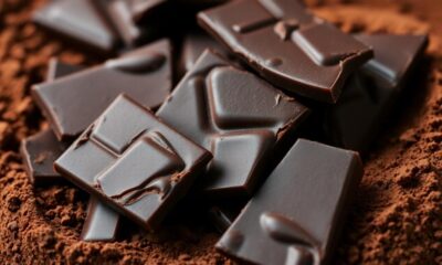 glossy snappy chocolate confections