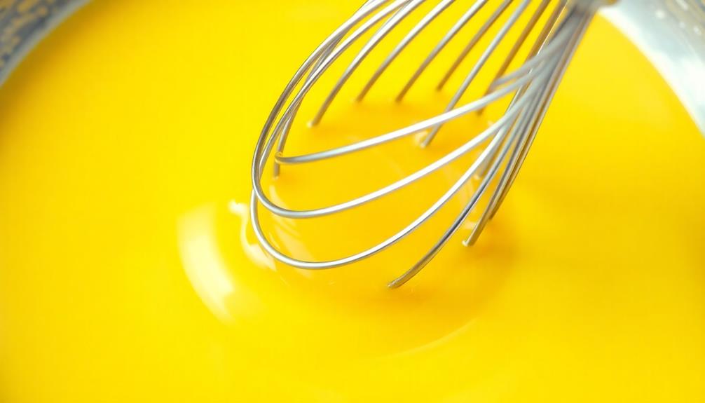 gradually whisk in lemon