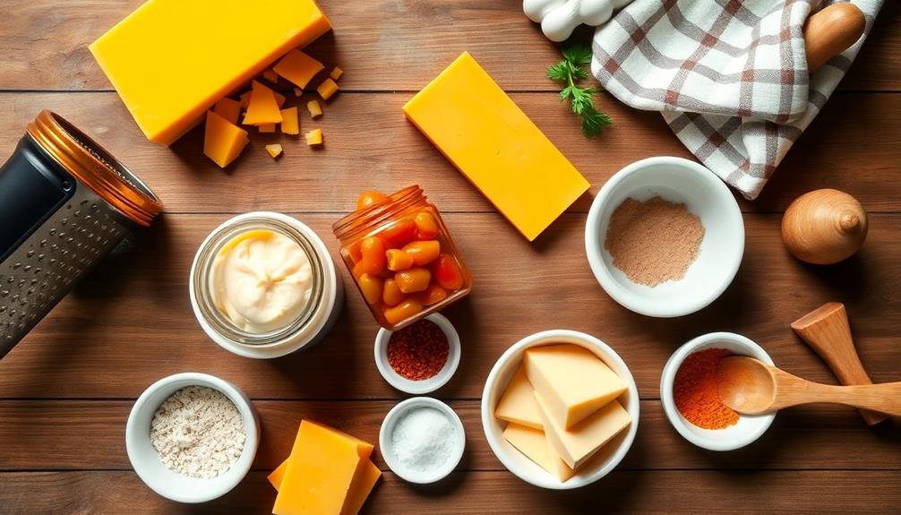 grate sharp cheddar cheese